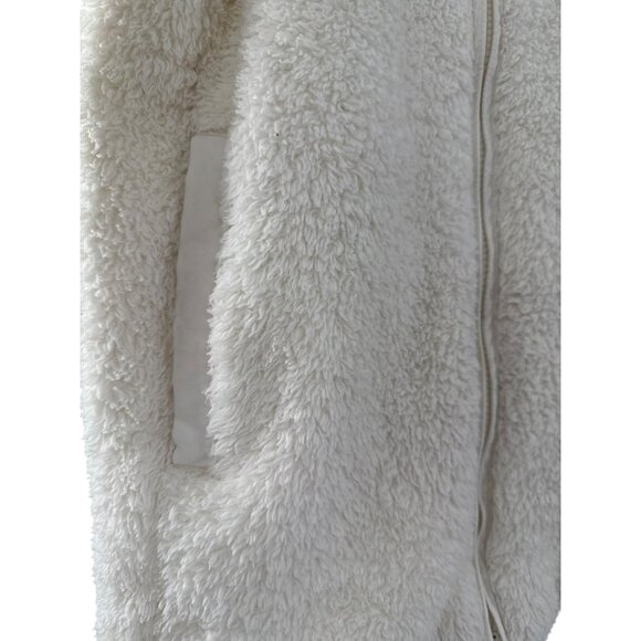 Patagonia Los Gatos Womens Cream Sherpa Fleece Full-Zip Jacket XS - Picture 3 of 10